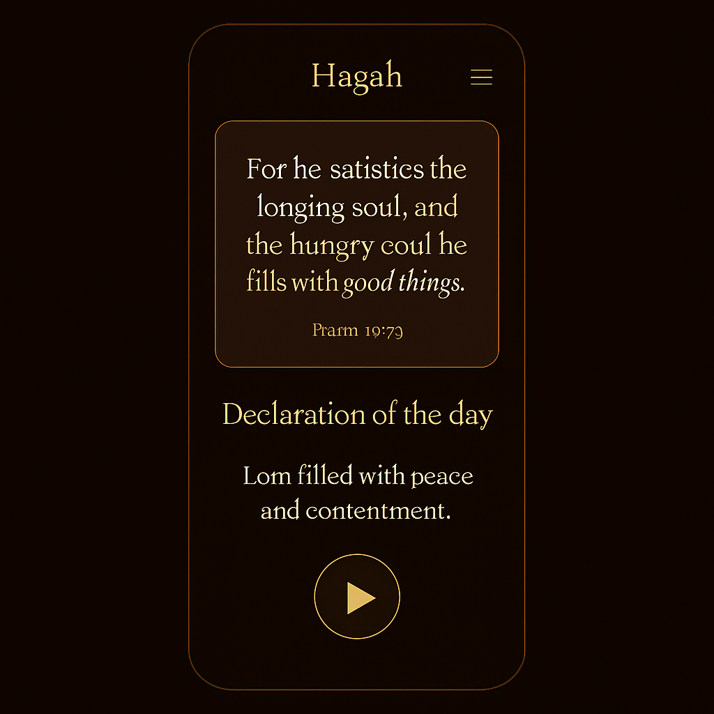Hagah daily scripture home screen